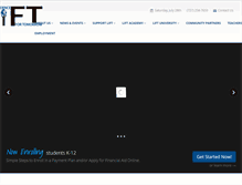 Tablet Screenshot of liftacademy.org